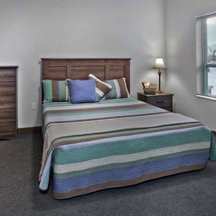 Residents Bedroom at Riverview Landing