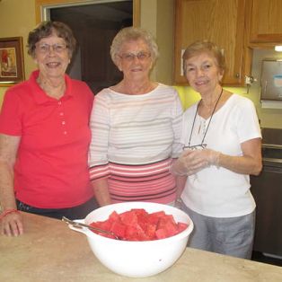 Residents with Watermelon